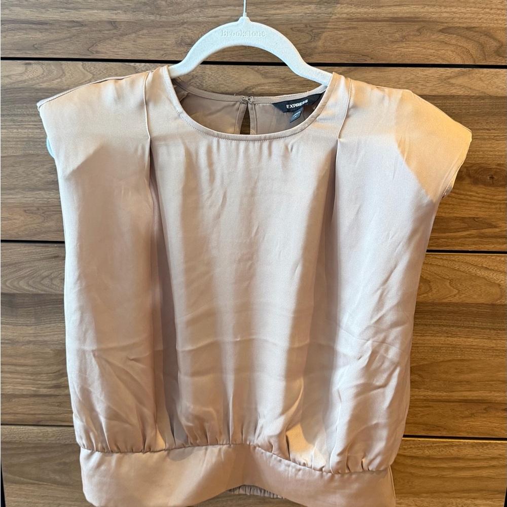 Express Women's Beige/Champagne Blouse